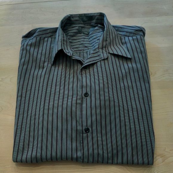 Men's Button Down Shirt, Long Sleeve, 17.5 Size XL Protocol - Picture 1 of 8